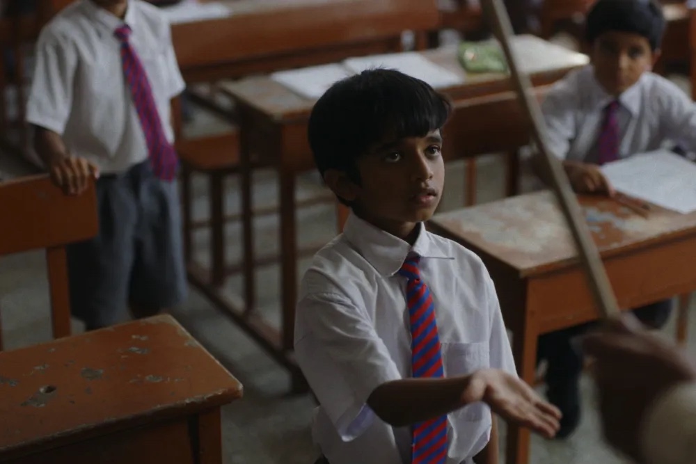 boys in class room